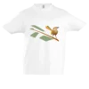 T-shirt coton bio, oiseau sur branche