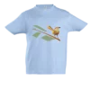 T-shirt coton bio, oiseau sur branche