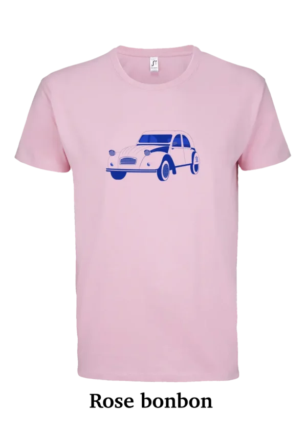 T-shirt coton bio, voiture vintage
