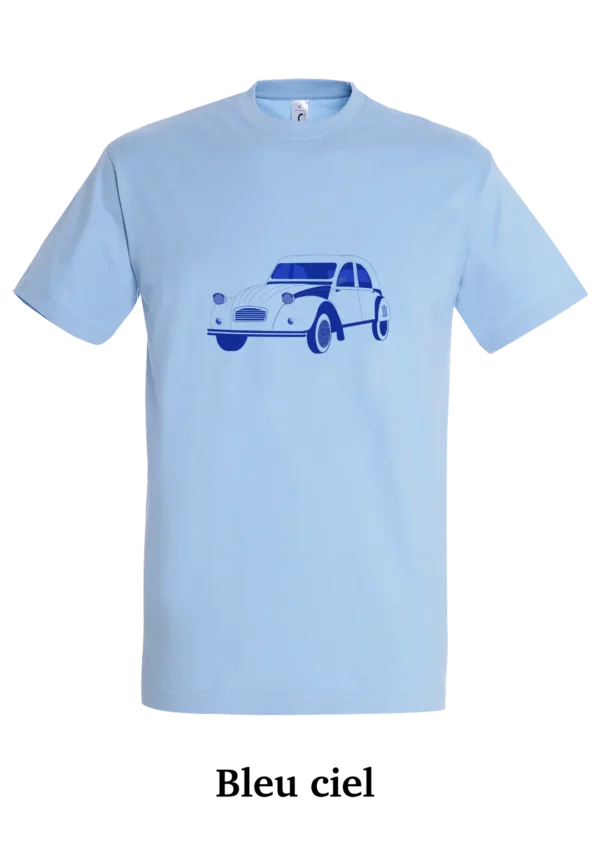 T-shirt coton bio, voiture vintage