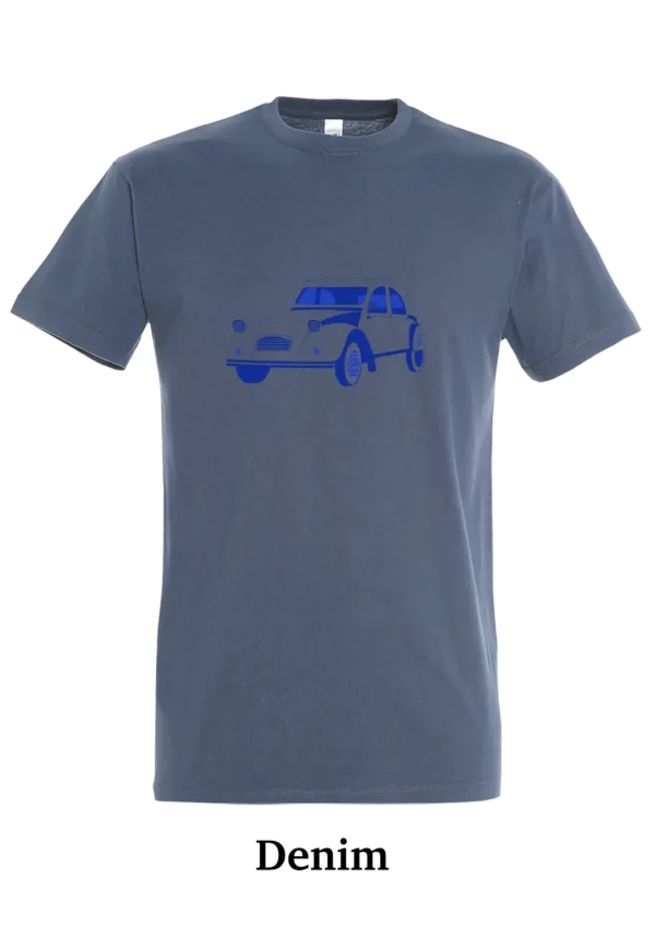 T-shirt coton bio, voiture vintage