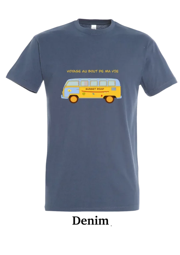 T-shirt coton bio, van sunset road
