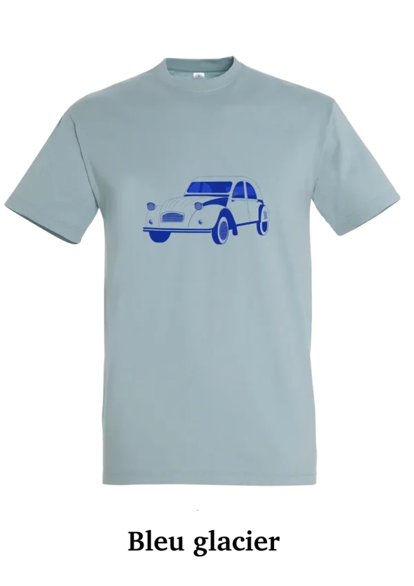 T-shirt coton bio, voiture vintage