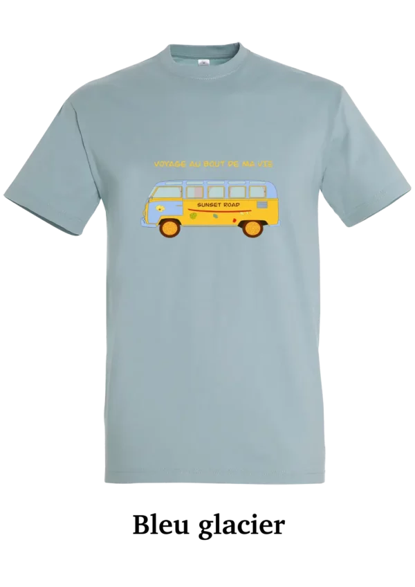 T-shirt coton bio, van sunset road