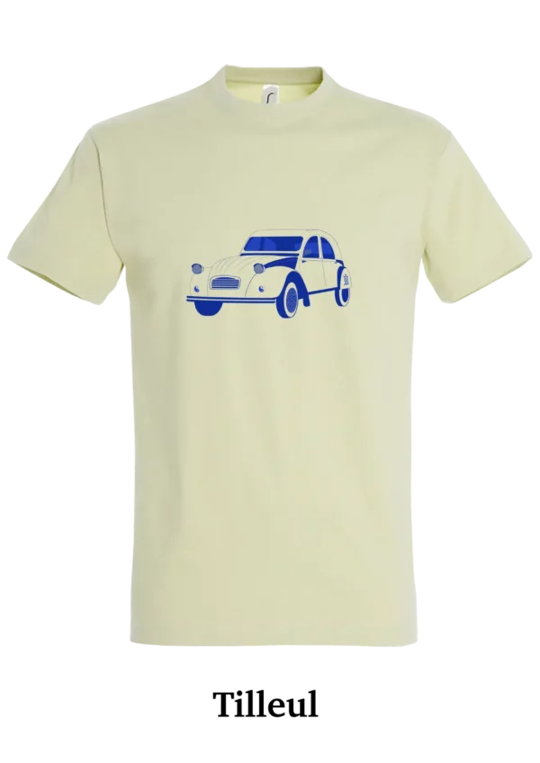 T-shirt coton bio, voiture vintage