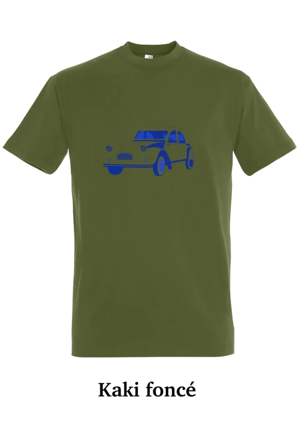 T-shirt coton bio, voiture vintage