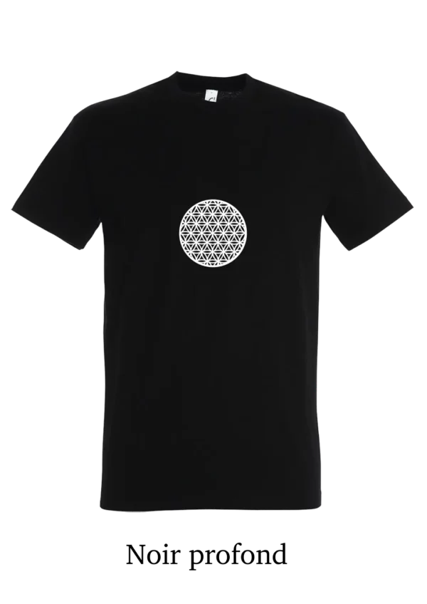 T-shirt coton bio, La fleur de vie