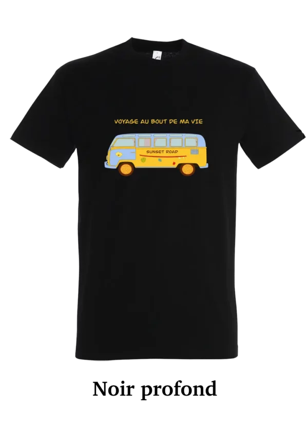 T-shirt coton bio, van sunset road