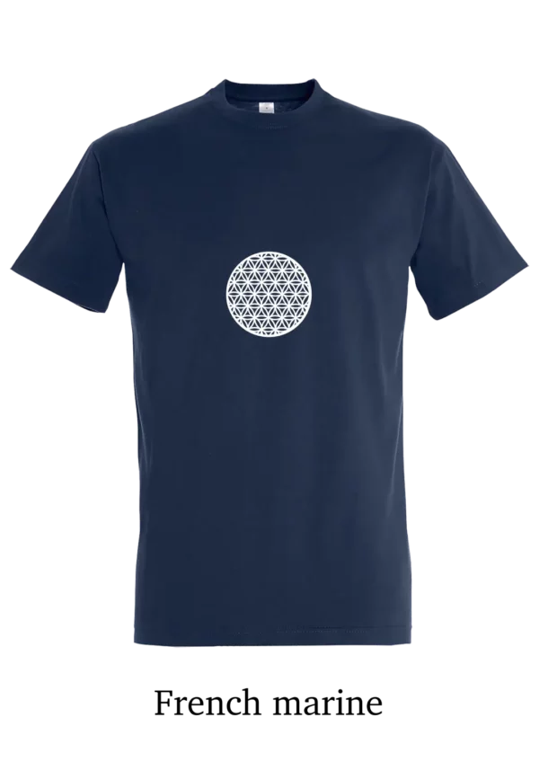 T-shirt coton bio, La fleur de vie