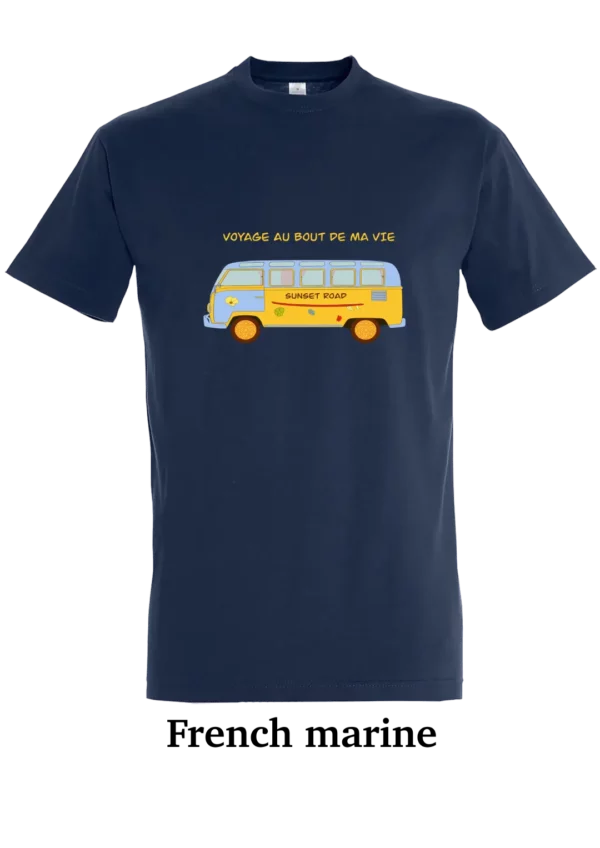 T-shirt coton bio, van sunset road