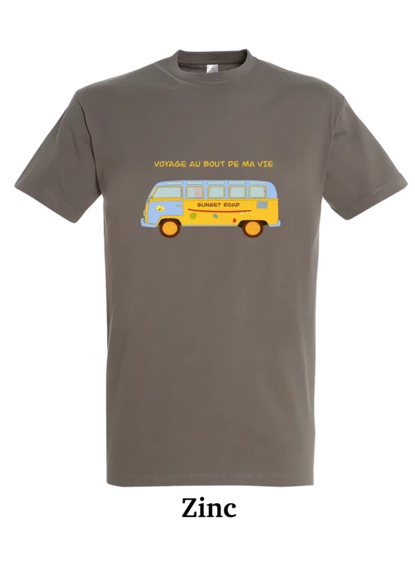T-shirt coton bio, van sunset road