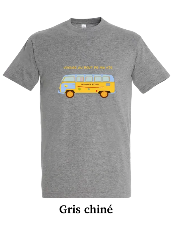 T-shirt coton bio, van sunset road
