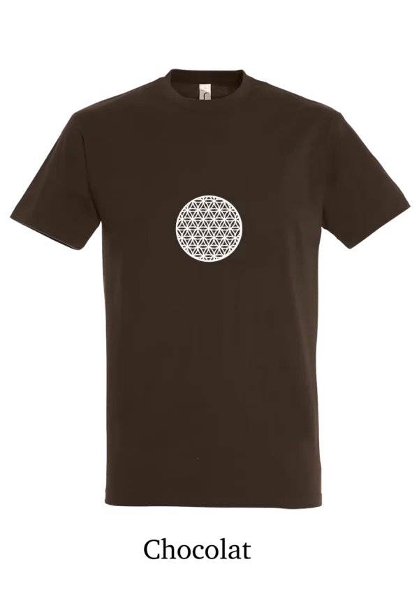 T-shirt coton bio, La fleur de vie