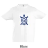 T-shirt coton bio , tortue bleu au design  minimaliste