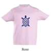 T-shirt coton bio , tortue bleu au design  minimaliste