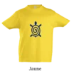 T-shirt coton bio , tortue bleu au design  minimaliste