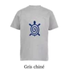 T-shirt coton bio , tortue bleu au design  minimaliste