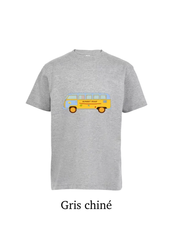T-shirt coton bio, van sunset road