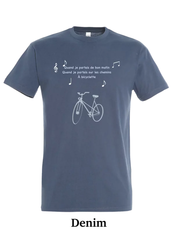 T-shirt coton bio, à bicyclette