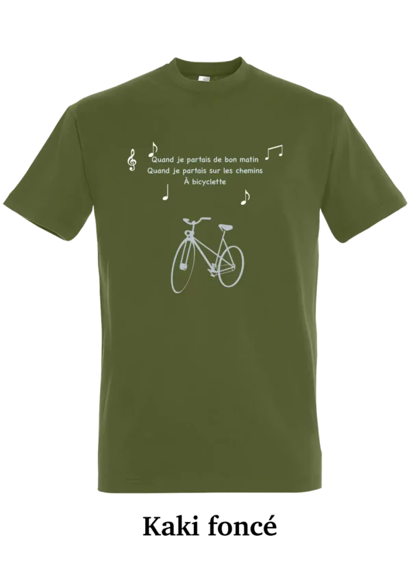 T-shirt coton bio, à bicyclette