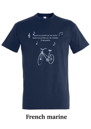 T-shirt coton bio, à bicyclette